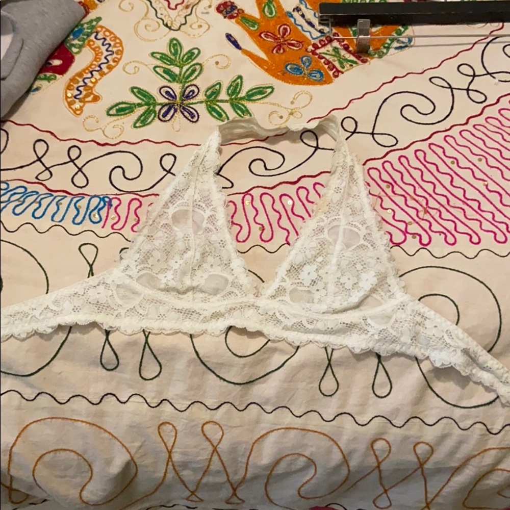 Free People Galloon Lace Halter Bra